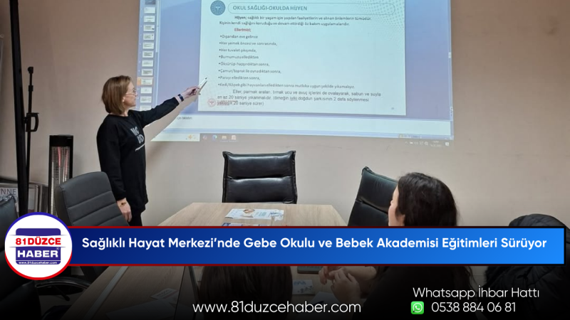 Sağlıklı Hayat Merkezi’nde Gebe Okulu ve Bebek Akademisi Eğitimleri Sürüyor
