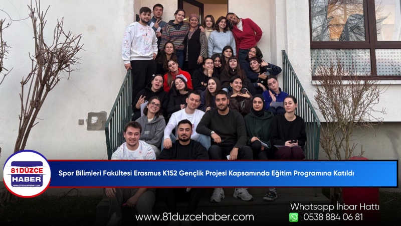 Spor Bilimleri Fakültesi Erasmus K152 Gençlik Projesi Kapsamında Eğitim Programına Katıldı