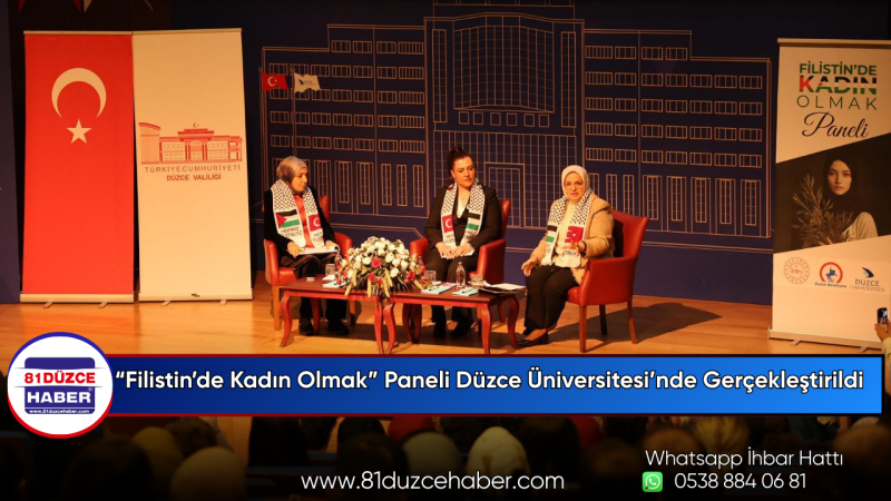 “Filistin’de Kadın Olmak” Paneli Düzce Üniversitesi’nde Gerçekleştirildi