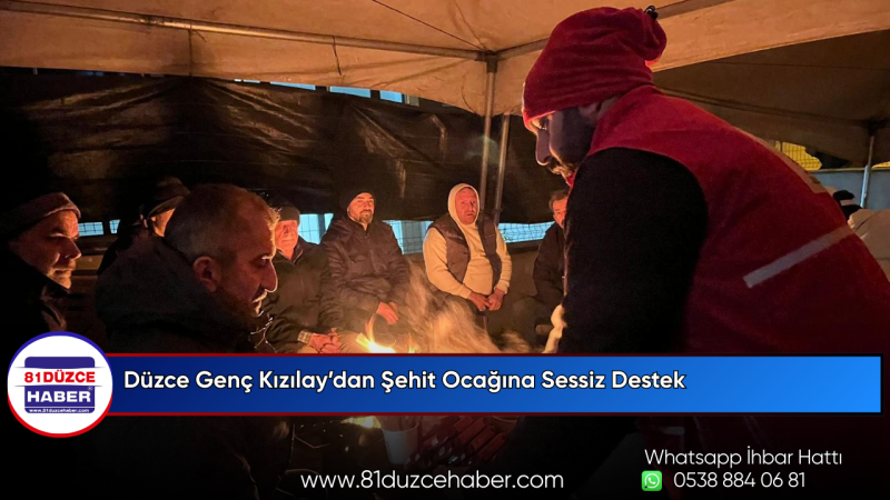 Düzce Genç Kızılay’dan Şehit Ocağına Sessiz Destek