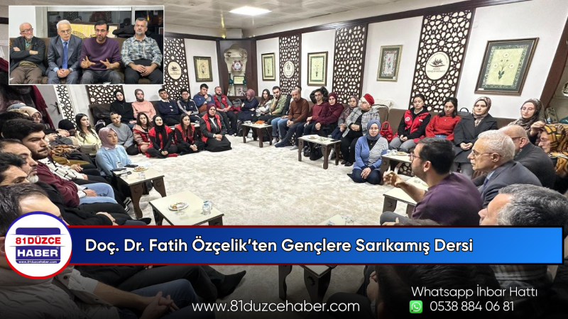 Doç. Dr. Fatih Özçelik’ten Gençlere Sarıkamış Dersi