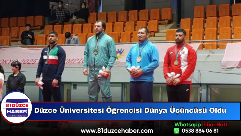 Düzce Üniversitesi Öğrencisi Dünya Üçüncüsü Oldu