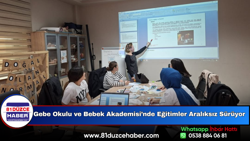Gebe Okulu ve Bebek Akademisi’nde Eğitimler Aralıksız Sürüyor