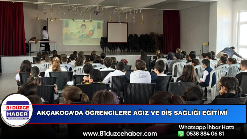Akçakoca’da Öğrencilere Ağız ve Diş Sağlığı Eğitimi