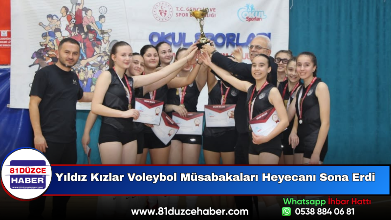 Yıldız Kızlar Voleybol Müsabakaları Heyecanı Sona Erdi