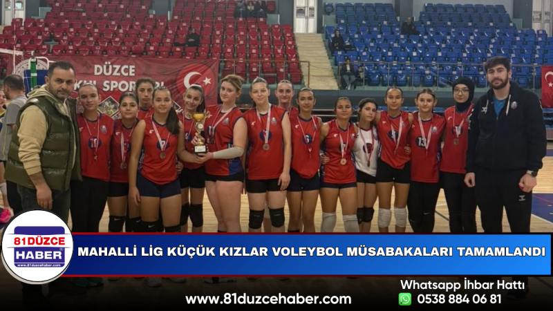 Mahalli Lig Küçük Kızlar Voleybol Müsabakaları Tamamlandı