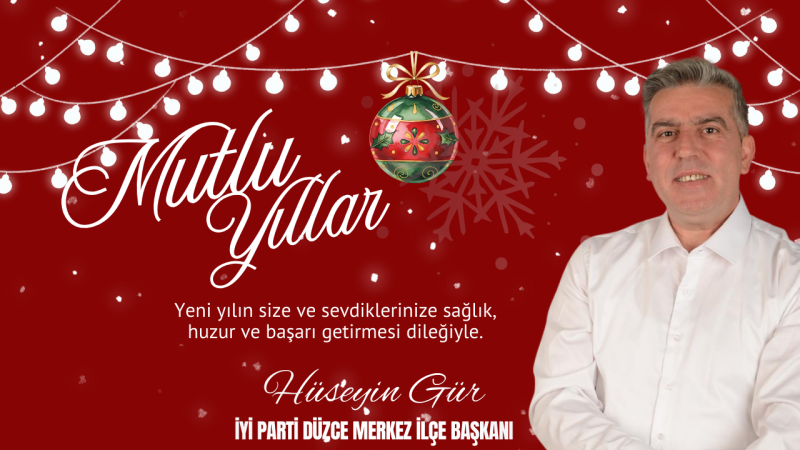 HÜSEYİN GÜR YILBAŞI REKLAM MESAJI