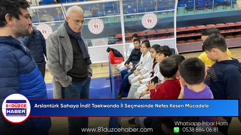 Arslantürk Sahaya İndi! Taekwondo İl Seçmesinde Nefes Kesen Mücadele