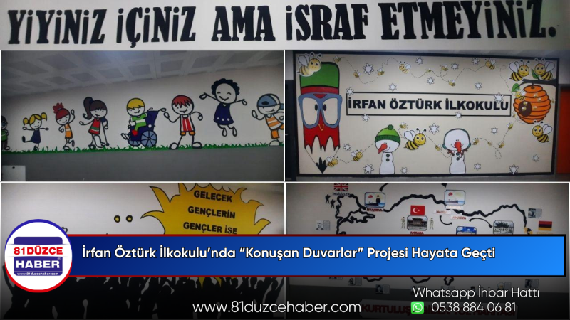 İrfan Öztürk İlkokulu’nda “Konuşan Duvarlar” Projesi Hayata Geçti