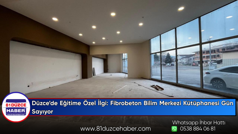 Düzce’de Eğitime Özel İlgi: Fibrobeton Bilim Merkezi Kütüphanesi Gün Sayıyor
