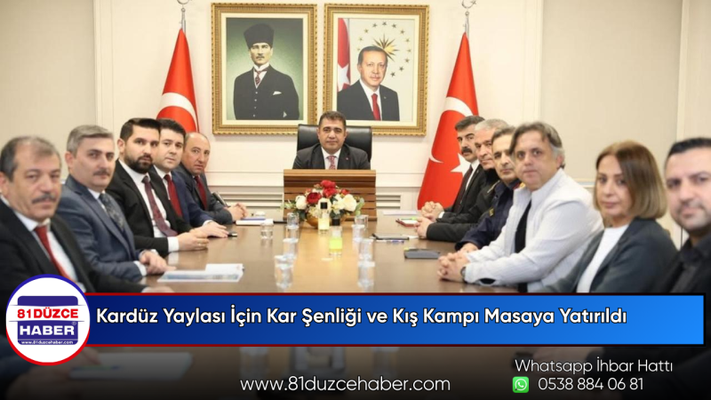 Kardüz Yaylası İçin Kar Şenliği ve Kış Kampı Masaya Yatırıldı