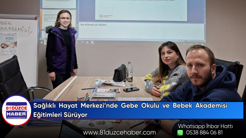 Sağlıklı Hayat Merkezi’nde Gebe Okulu ve Bebek Akademisi Eğitimleri Sürüyor