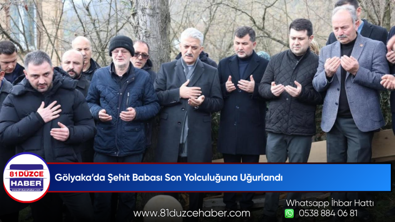 Gölyaka’da Şehit Babası Son Yolculuğuna Uğurlandı