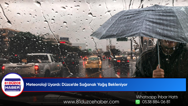 Meteoroloji Uyardı: Düzce’de Sağanak Yağış Bekleniyor