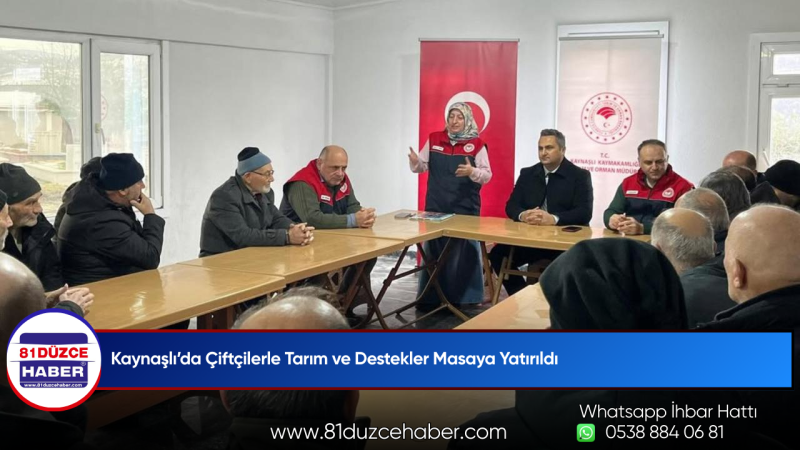 Kaynaşlı’da Çiftçilerle Tarım ve Destekler Masaya Yatırıldı