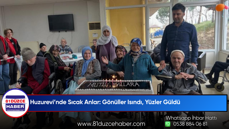 Huzurevi’nde Sıcak Anlar: Gönüller Isındı, Yüzler Güldü