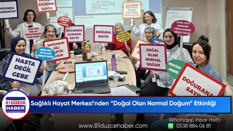 Sağlıklı Hayat Merkezi’nden “Doğal Olan Normal Doğum” Etkinliği