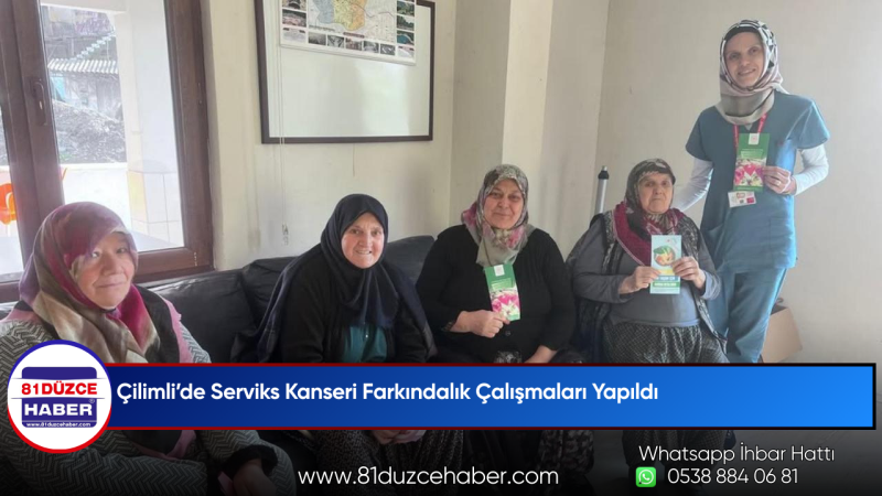 Çilimli’de Serviks Kanseri Farkındalık Çalışmaları Yapıldı