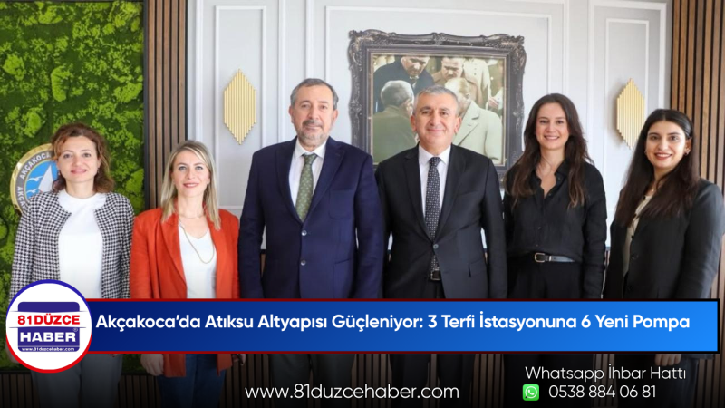 Akçakoca’da Atıksu Altyapısı Güçleniyor: 3 Terfi İstasyonuna 6 Yeni Pompa