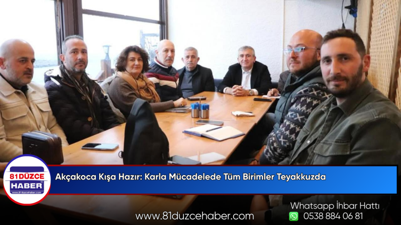 Akçakoca Kışa Hazır: Karla Mücadelede Tüm Birimler Teyakkuzda