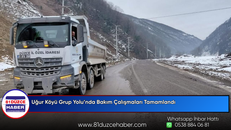 Uğur Köyü Grup Yolu’nda Bakım Çalışmaları Tamamlandı