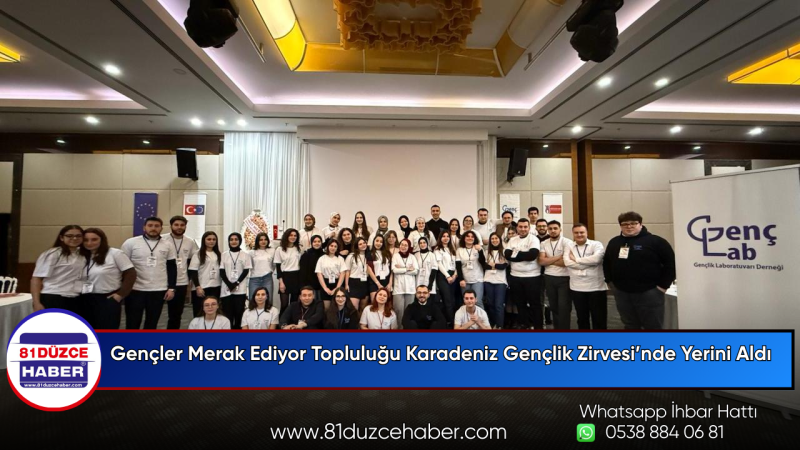 Gençler Merak Ediyor Topluluğu Karadeniz Gençlik Zirvesi’nde Yerini Aldı