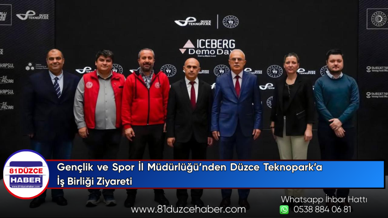 Gençlik ve Spor İl Müdürlüğü’nden Düzce Teknopark’a İş Birliği Ziyareti