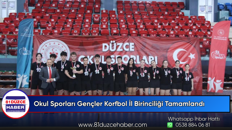 Okul Sporları Gençler Korfbol İl Birinciliği Tamamlandı