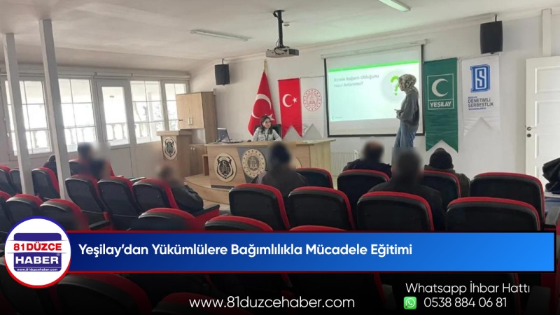 Yeşilay’dan Yükümlülere Bağımlılıkla Mücadele Eğitimi