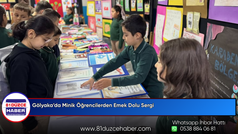 Gölyaka’da Minik Öğrencilerden Emek Dolu Sergi
