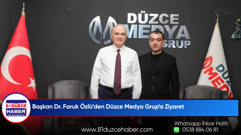 Başkan Dr. Faruk Özlü’den Düzce Medya Grup’a Ziyaret
