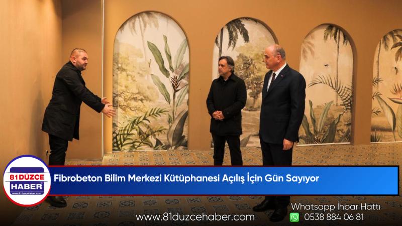 Fibrobeton Bilim Merkezi Kütüphanesi Açılış İçin Gün Sayıyor