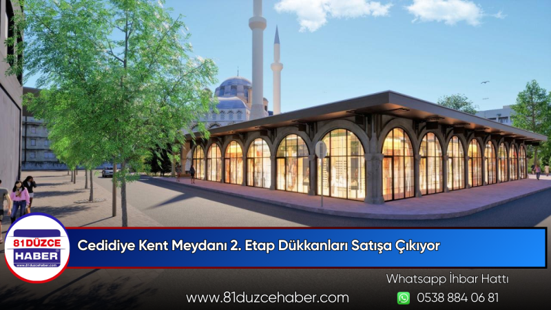 Cedidiye Kent Meydanı 2. Etap Dükkanları Satışa Çıkıyor