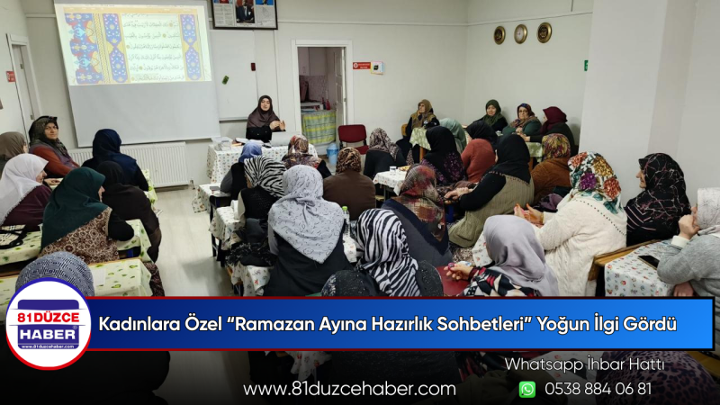 Kadınlara Özel “Ramazan Ayına Hazırlık Sohbetleri” Yoğun İlgi Gördü