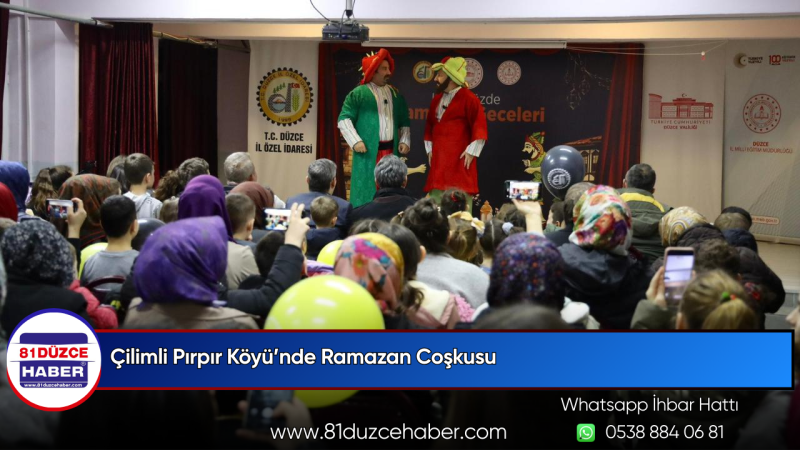 Çilimli Pırpır Köyü’nde Ramazan Coşkusu