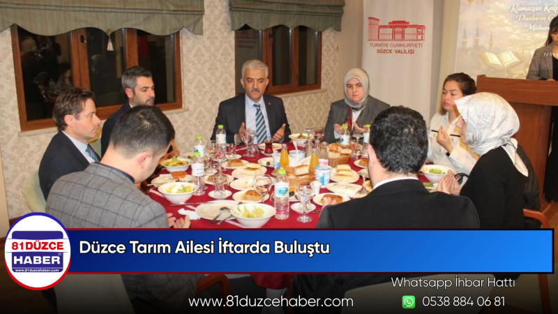 Düzce Tarım Ailesi İftarda Buluştu
