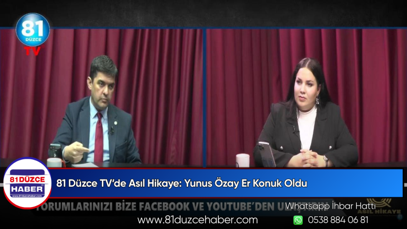 81 Düzce TV’de Asıl Hikaye: Yunus Özay Er Konuk Oldu