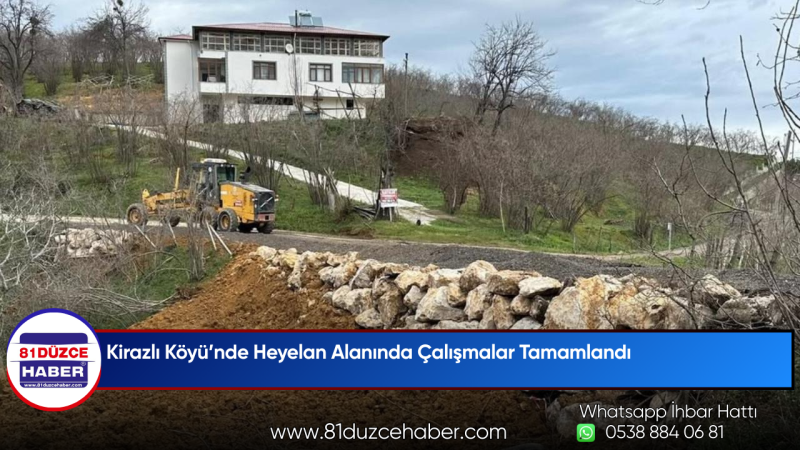 Kirazlı Köyü’nde Heyelan Alanında Çalışmalar Tamamlandı