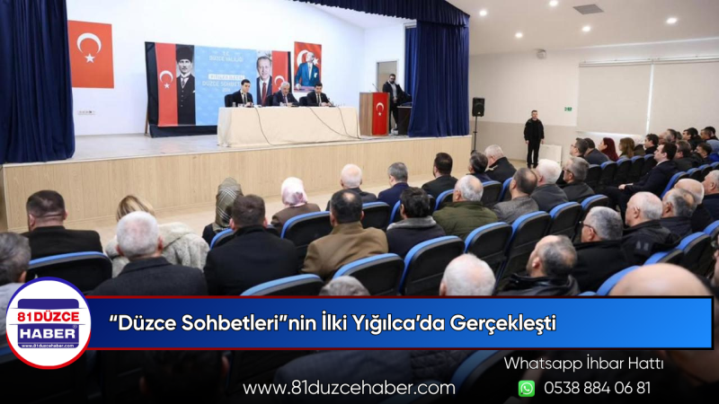 “Düzce Sohbetleri”nin İlki Yığılca’da Gerçekleşti