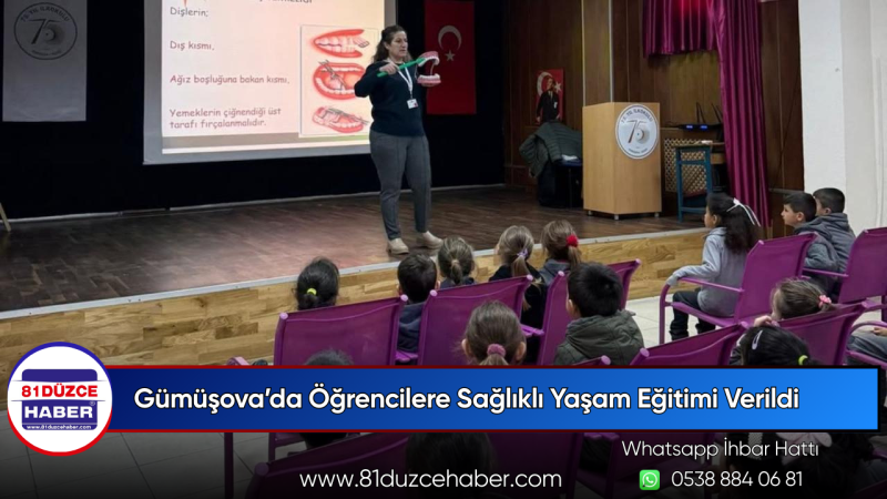 Gümüşova’da Öğrencilere Sağlıklı Yaşam Eğitimi Verildi