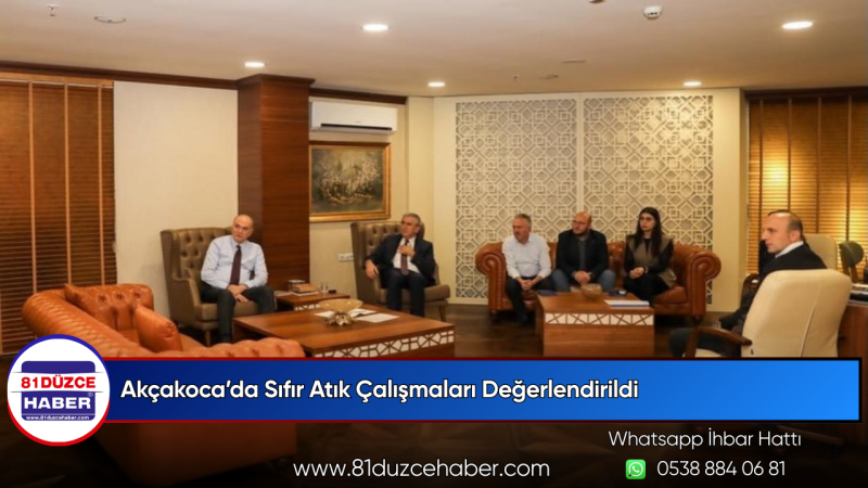 Akçakoca’da Sıfır Atık Çalışmaları Değerlendirildi