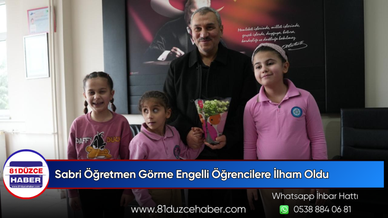 Sabri Öğretmen Görme Engelli Öğrencilere İlham Oldu