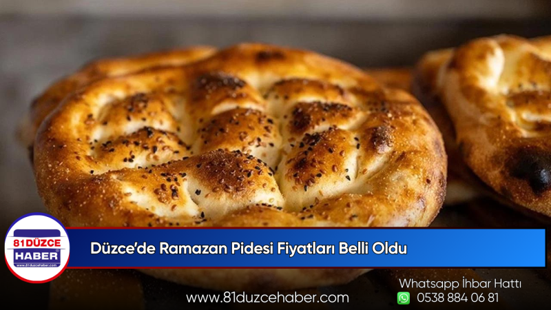 Düzce’de Ramazan Pidesi Fiyatları Belli Oldu