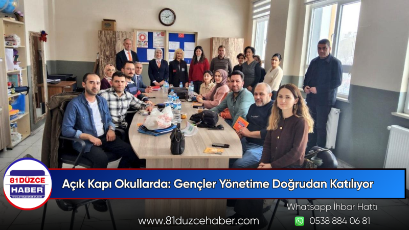 Açık Kapı Okullarda: Gençler Yönetime Doğrudan Katılıyor