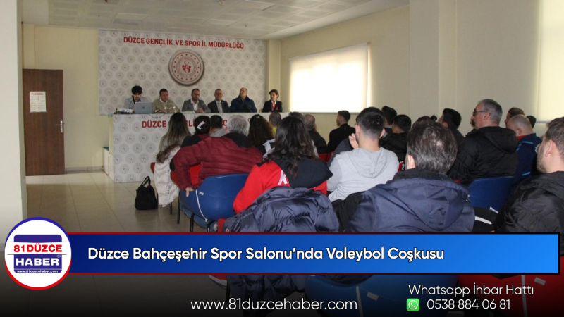 Düzce Bahçeşehir Spor Salonu’nda Voleybol Coşkusu