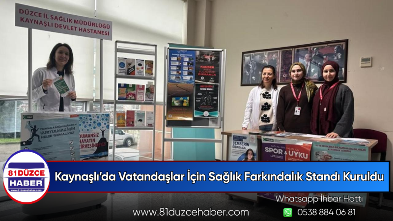 Kaynaşlı’da Vatandaşlar İçin Sağlık Farkındalık Standı Kuruldu