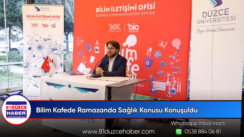 Bilim Kafede Ramazanda Sağlık Konusu Konuşuldu