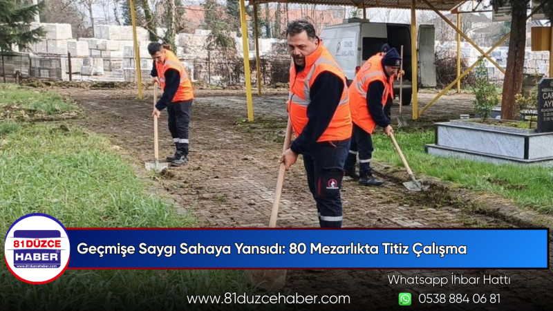 Geçmişe Saygı Sahaya Yansıdı: 80 Mezarlıkta Titiz Çalışma