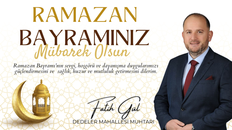 FATİH GÜL RAMAZAN BAYRAMI REKLAM İLANI