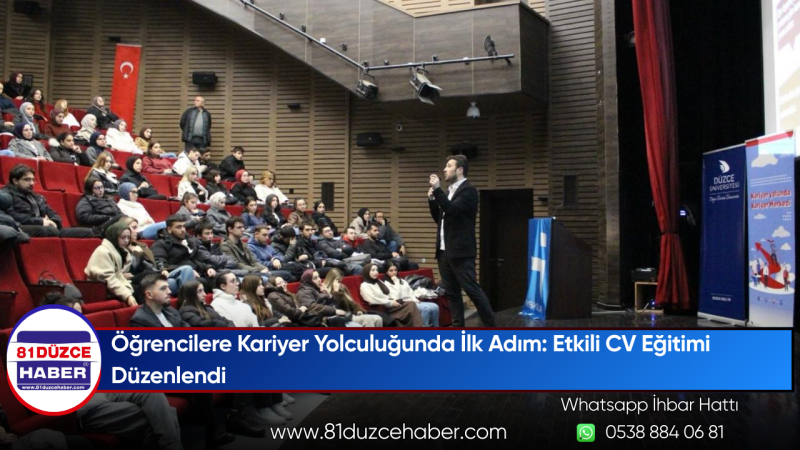 Öğrencilere Kariyer Yolculuğunda İlk Adım: Etkili CV Eğitimi Düzenlendi